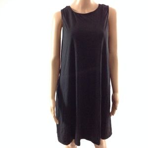 Se'Miu Women's Shift Dress Black Size M Cotton